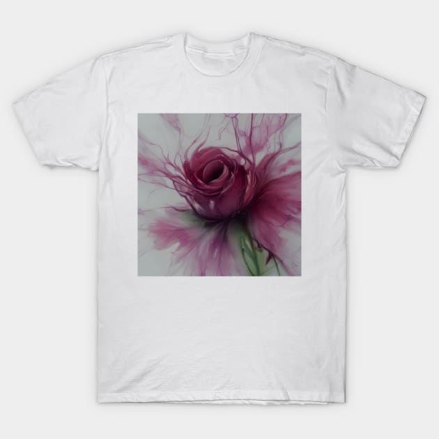 water colour rose T-Shirt by kiwimick